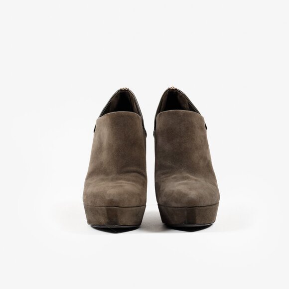 Gucci Green Patent Leather and Suede Booties - Picture 2 of 11